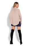 beige - Poncho model 122917 PeeKaBoo