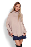 beige - Poncho model 122917 PeeKaBoo