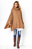 brown - Poncho model 139871 Makadamia