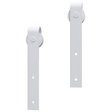 vidaXL Sliding Door Hardware Kit 183 cm Steel White