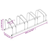 vidaXL Bike Rack for 4 Bikes Galvanised Steel