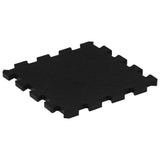 vidaXL Rubber Floor Tiles 4 pcs Black 16 mm 30x30 cm