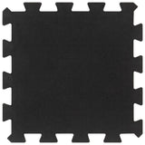 vidaXL Rubber Floor Tiles 9 pcs Black 16 mm 30x30 cm