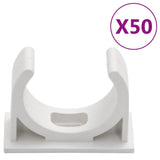 vidaXL Cable Trunkings with Clips 30 mm 30 m PVC