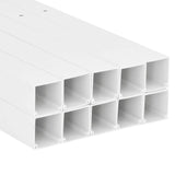 vidaXL Cable Trunking 33x33 mm 10 m PVC