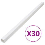 vidaXL Cable Trunking 33x33 mm 30 m PVC