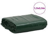 vidaXL Tarpaulin Green 1.5x2.5 m 650 g/m