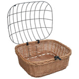 vidaXL Bike Front Basket with Cover 50x45x35 cm Natural Willow