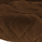 vidaXL Dog Bed Brown 70x55x23 cm Plush