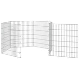 vidaXL Free Range Animal Enclosure 6-Panel 54x60 cm Galvanised Iron