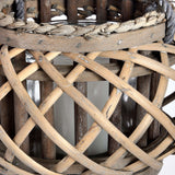 Small Wicker Basket Lantern