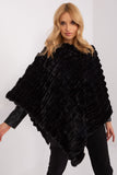 black - Poncho model 190855 AT