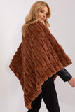 brown - Poncho model 190856 AT