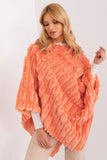 orange - Poncho model 190857 AT