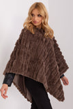 brown - Poncho model 190858 AT