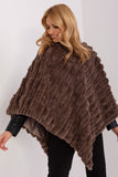 brown - Poncho model 190858 AT