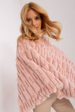 pink - Poncho model 190859 AT