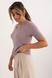 violet - Short sleeve sweater model 199186 Factory Price