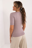 violet - Short sleeve sweater model 199186 Factory Price