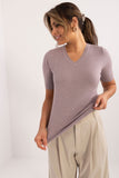 violet - Short sleeve sweater model 199186 Factory Price