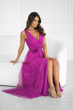 violet - Long dress model 199325 Bicotone