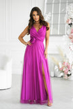 violet - Long dress model 199325 Bicotone