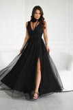 black - Long dress model 199332 Bicotone