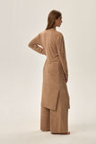 beige - Long bathrobe model 199460 Henderson