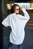 beige - Long sleeve shirt model 199476 Roco Fashion