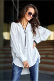 beige - Long sleeve shirt model 199476 Roco Fashion