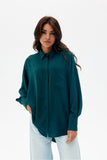 green - Long sleeve shirt model 199479 Roco Fashion