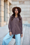 brown - Long sleeve shirt model 199480 Roco Fashion