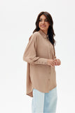 beige - Long sleeve shirt model 199482 Roco Fashion