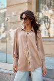 beige - Long sleeve shirt model 199482 Roco Fashion