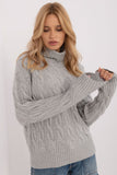 grey - Turtleneck model 199523 AT