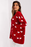 red - Cardigan model 199627 Badu