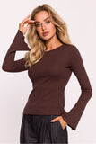 brown - Blouse model 199660 Moe