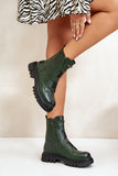 green - Bootie model 200104 Step in style