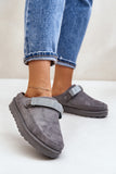 grey - Slippers model 200116 Step in style