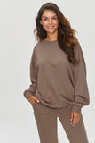 brown - Sweatshirt model 200126 Makadamia