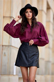 red - Long sleeve shirt model 200166 Roco Fashion