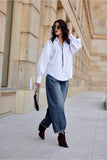 white - Long sleeve shirt model 200167 Roco Fashion