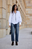 white - Long sleeve shirt model 200167 Roco Fashion