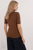 brown - Short sleeve sweater model 200222 Factory Price