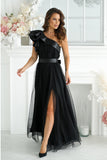 black - Evening dress model 200244 Bicotone