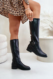 black - Thigh-Hight Boots model 200248 Step in style