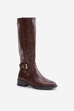 brown - Thigh-Hight Boots model 200249 Step in style