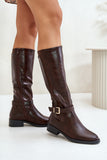 brown - Thigh-Hight Boots model 200249 Step in style