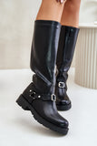 black - Thigh-Hight Boots model 200250 Step in style