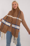 brown - Shawl model 200286 AT